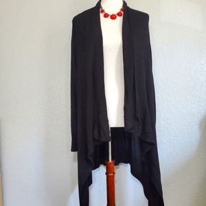 Chicos black long cardigan